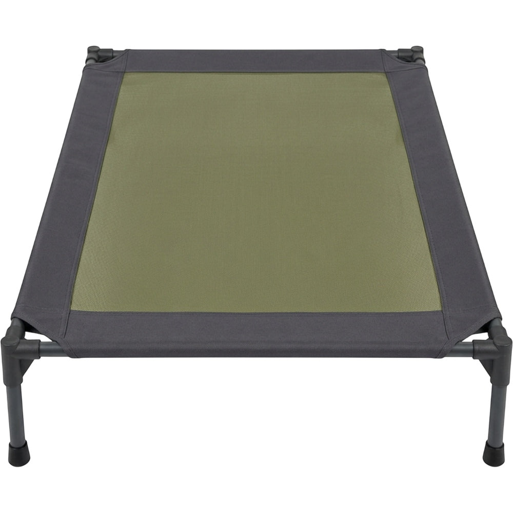 Zentran XL Elevated Mesh Dog Cot 120 x 80 cm Olive and Charcoal - Product view