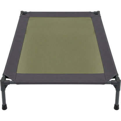 Zentran XL Elevated Mesh Dog Cot 120 x 80 cm Olive and Charcoal - Product view