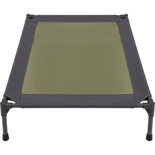Zentran XL Elevated Mesh Dog Cot 120 x 80 cm Olive and Charcoal - Product view